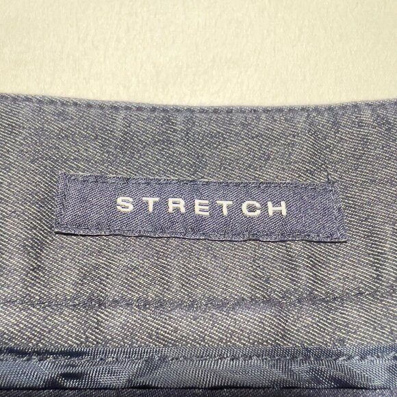 Jones New York Signature Boardroom Slim Ankle Pants in Blue — Size 16 - Picture 8 of 14